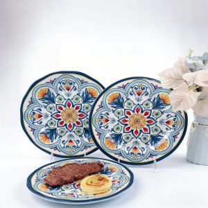Nordic Colorful Melamine Plate Set for Restaurant