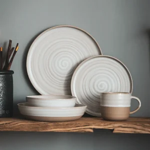 Retro Ceramic Tableware for Home Use: Bowls. Plates. Mugs. Salad Bowls. Serving Plates